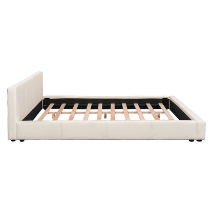 Stylish Upholstered Bed With Birch Wood Frame - The Sleep Loft - Online Mattress Showroom NYC