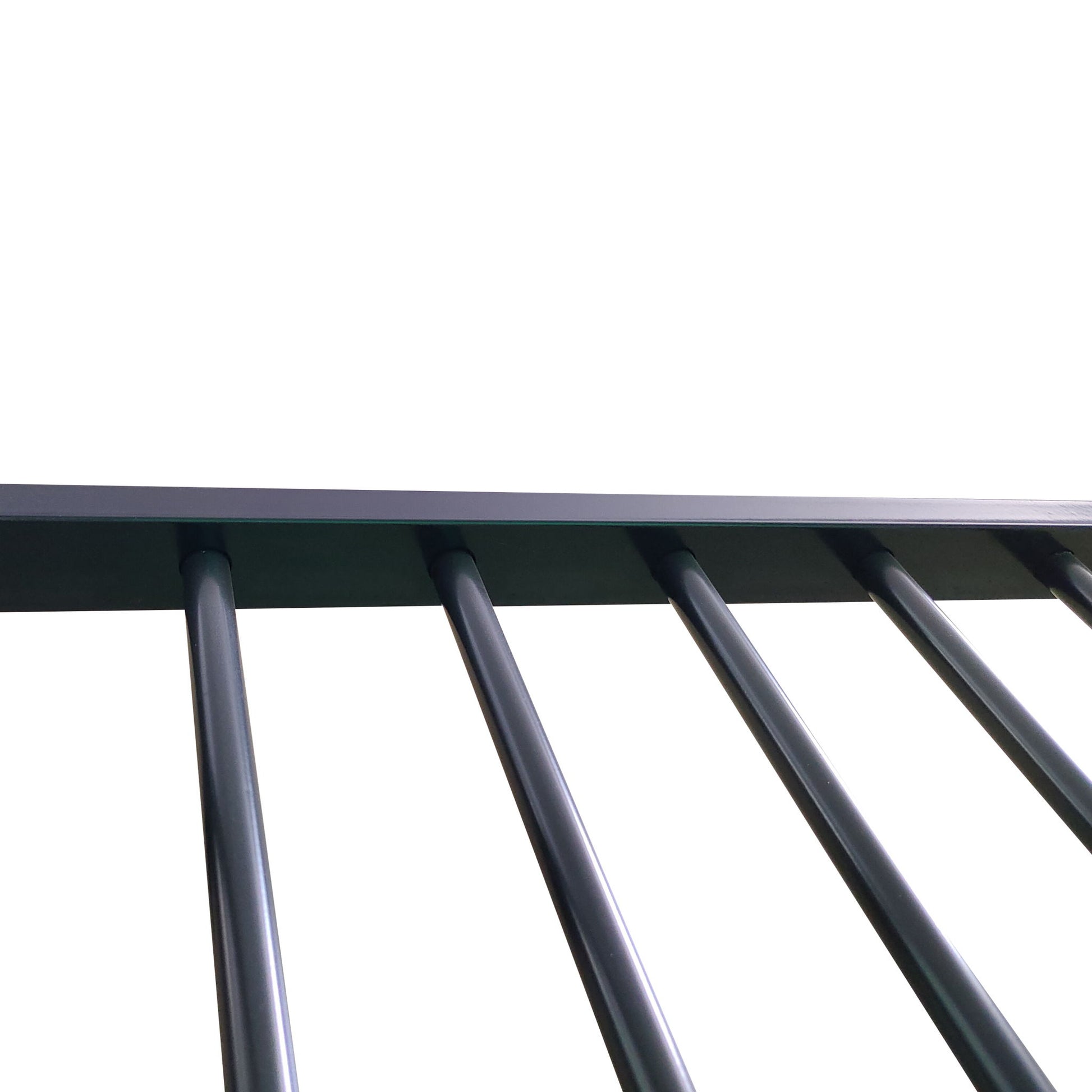 Triple Bunk Bed, Full Size With Sturdy Metal Frame And Safe Stairs - Black - The Sleep Loft - Online Mattress Showroom NYC
