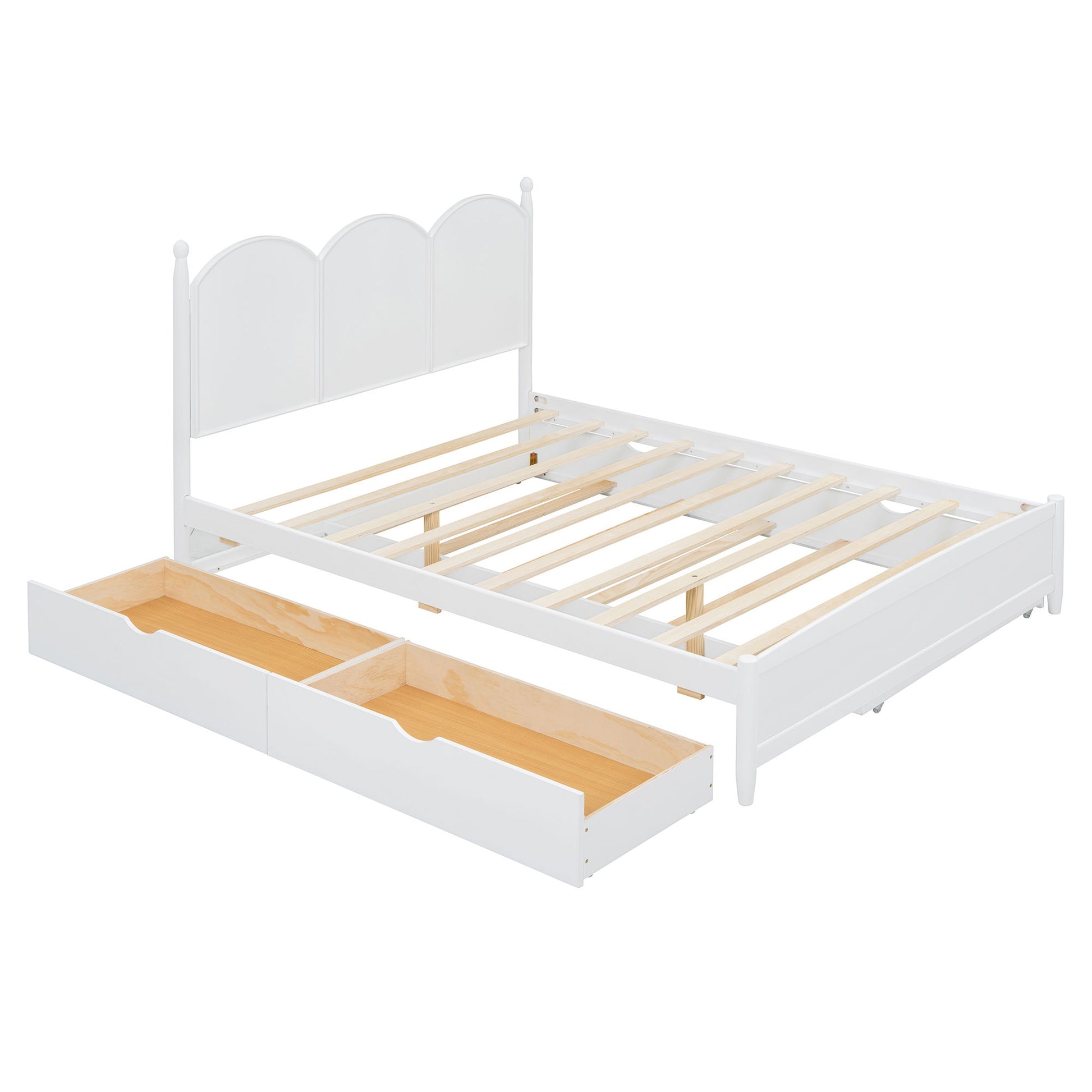Platform Bed With With 2 Big Drawers And Trundle - The Sleep Loft - Online Mattress Showroom NYC
