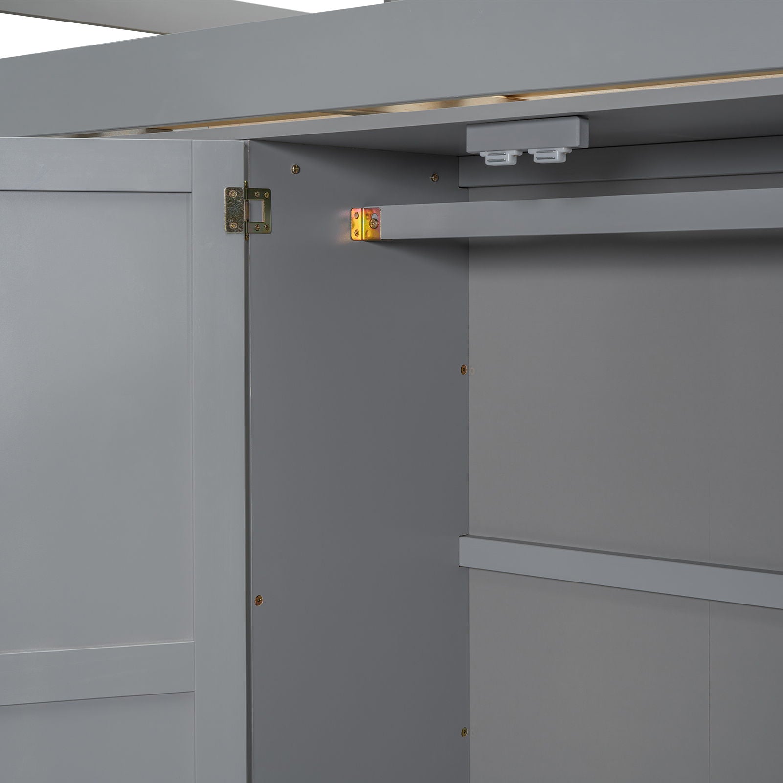 Loft Bed With Built In Wardrobe, Shelves And Drawers - The Sleep Loft - Online Mattress Showroom NYC