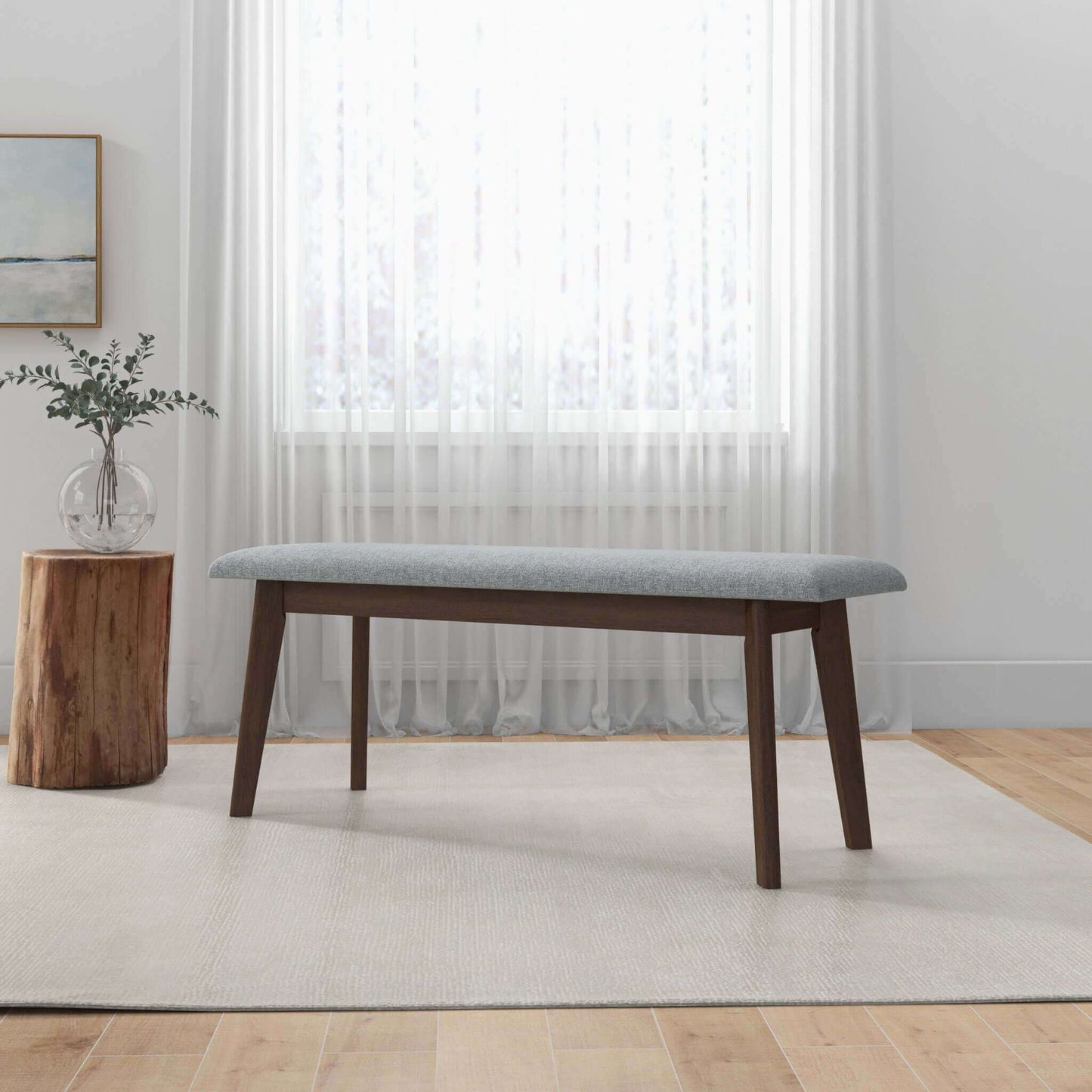 Carlos - Upholstered Bench - The Sleep Loft - Online Mattress Showroom NYC