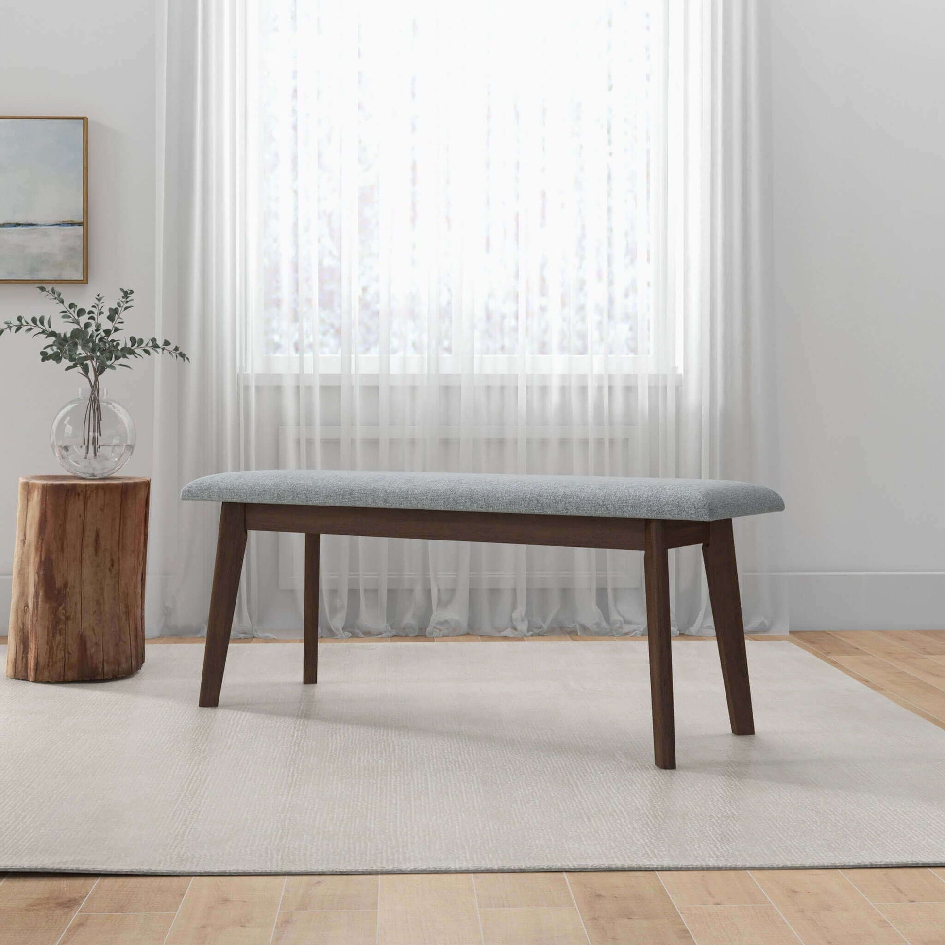 Carlos - Upholstered Bench - The Sleep Loft - Online Mattress Showroom NYC