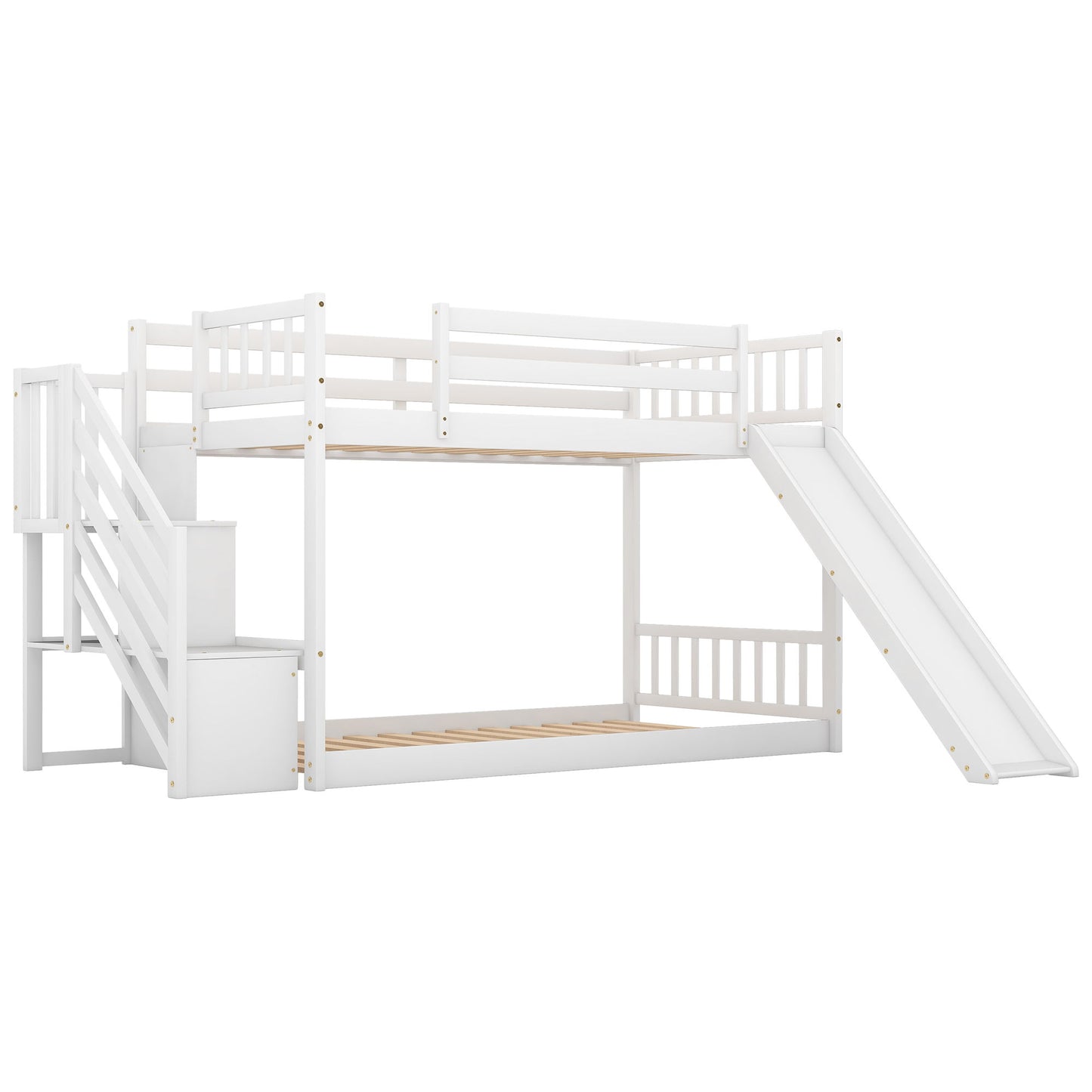 Bunk Bed With Convertible Slide And Stairway - The Sleep Loft - Online Mattress Showroom NYC