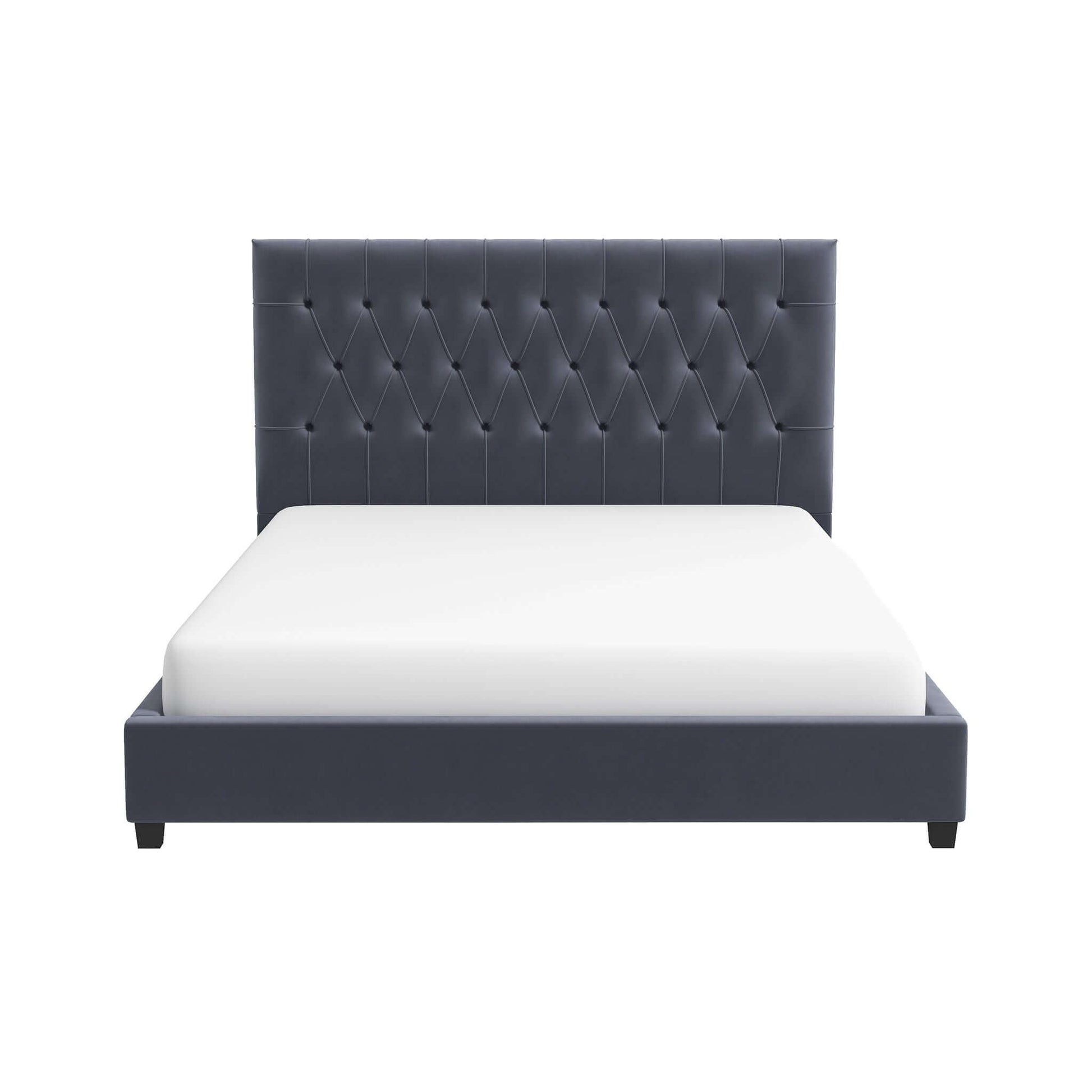 Donald - Mid-Century Modern Upholstered Platform Bed - The Sleep Loft - Online Mattress Showroom NYC