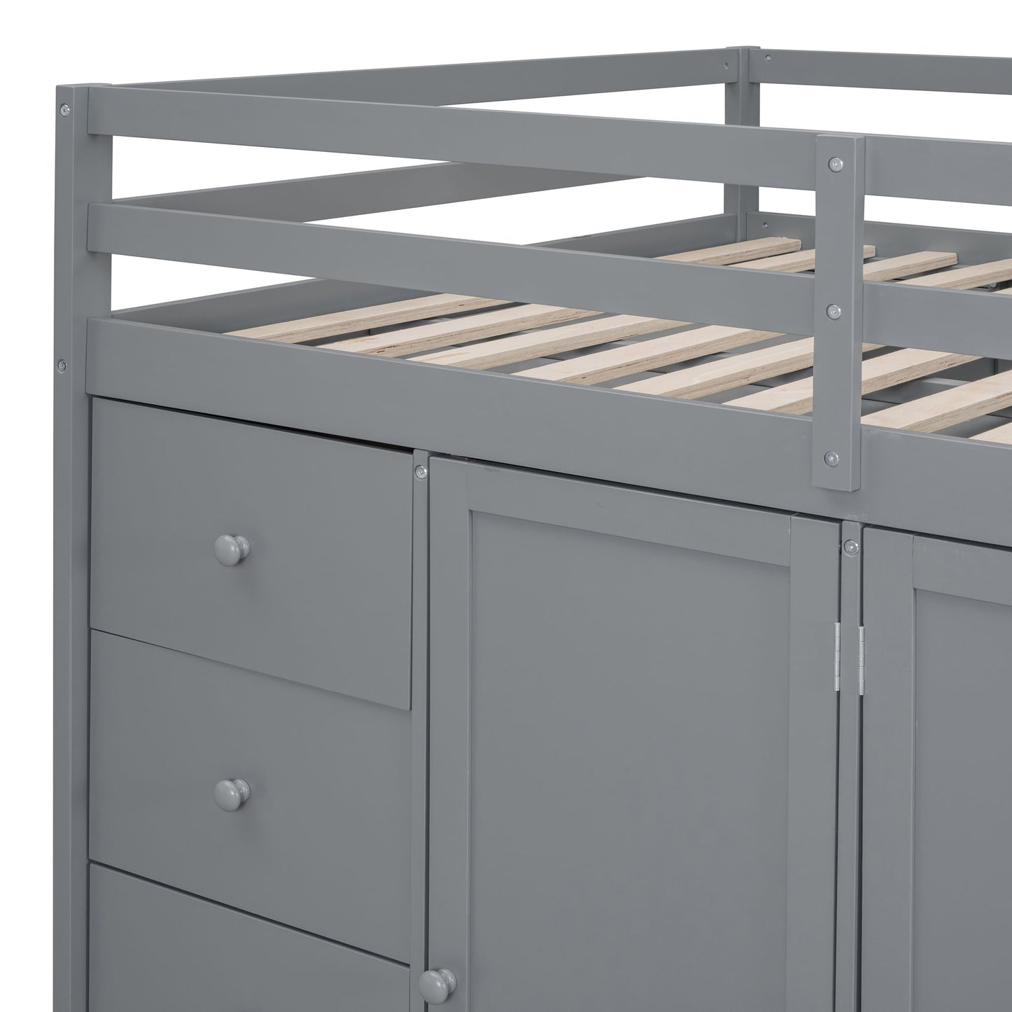 Loft Bed With Built In Wardrobes, Cabinets And Drawers - The Sleep Loft - Online Mattress Showroom NYC