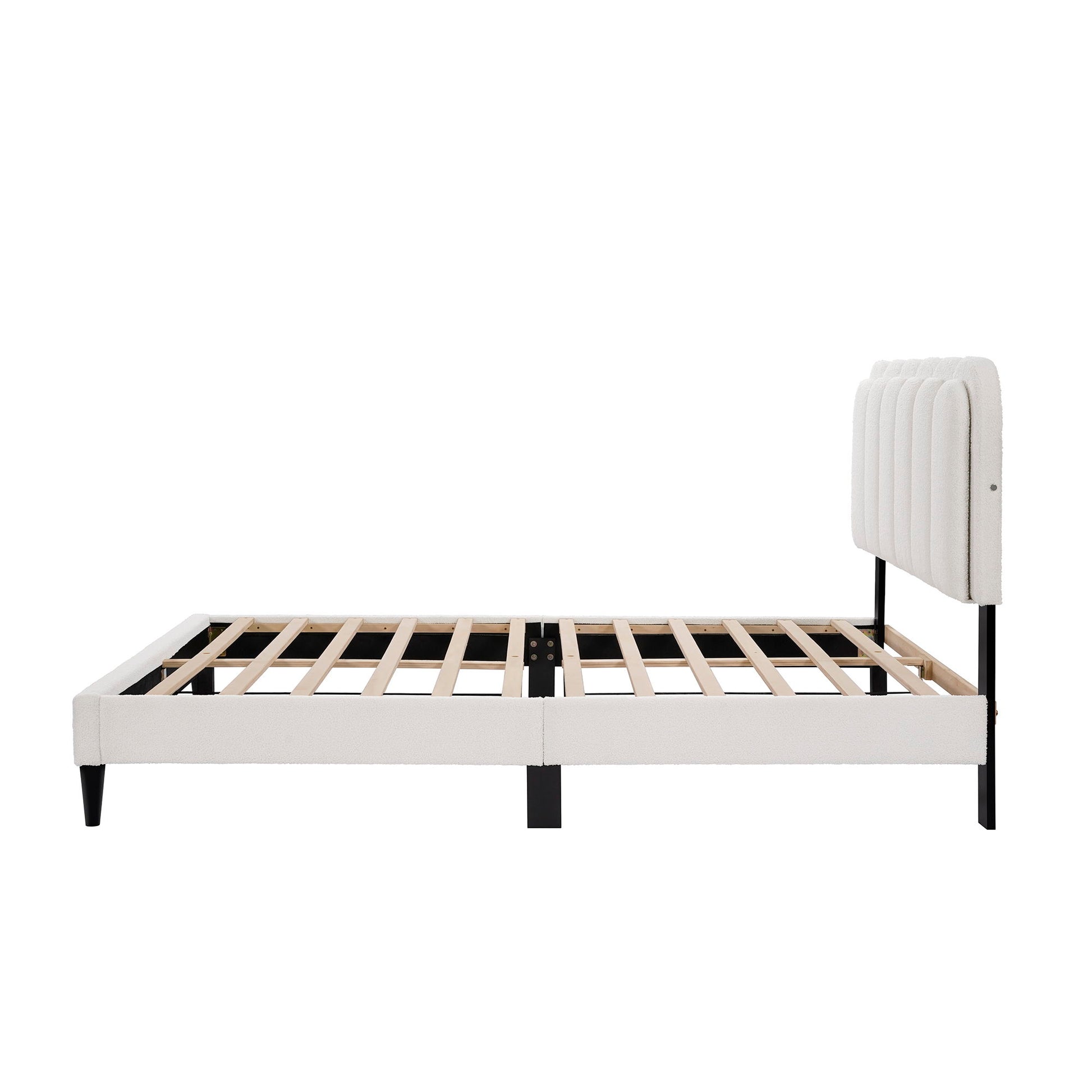 Lambswool Petal Headboard Bed Frame - The Sleep Loft - Online Mattress Showroom NYC