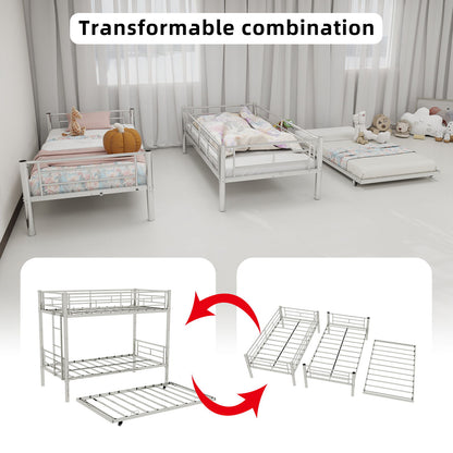 Bunk Bed For Kids, Convertible Frame With Ladders & Guardrail - The Sleep Loft - Online Mattress Showroom NYC