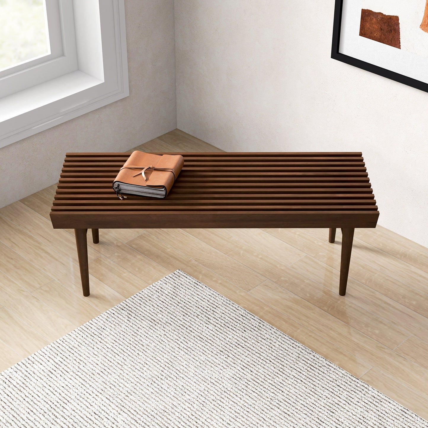 Mia - Bench - Dark Brown - The Sleep Loft - Online Mattress Showroom NYC