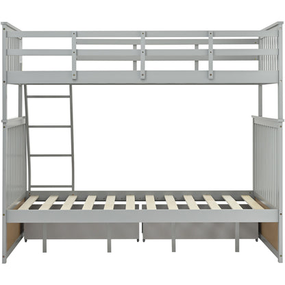 Bunk Bed With Ladder, And Safety Guard Rails - The Sleep Loft - Online Mattress Showroom NYC