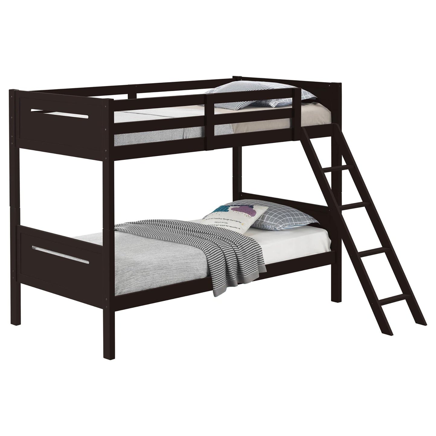 Bunk Bed With Built In Ladder, Safety Guardrails And Angled Access Step - The Sleep Loft - Online Mattress Showroom NYC
