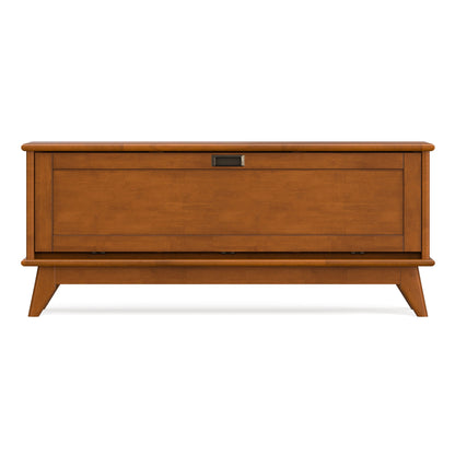 Draper - Flip Down Storage Bench - Teak - The Sleep Loft - Online Mattress Showroom NYC