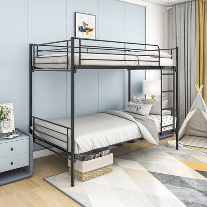 Space Saving Bunk Bed With Metal Frame And Ladder - The Sleep Loft - Online Mattress Showroom NYC