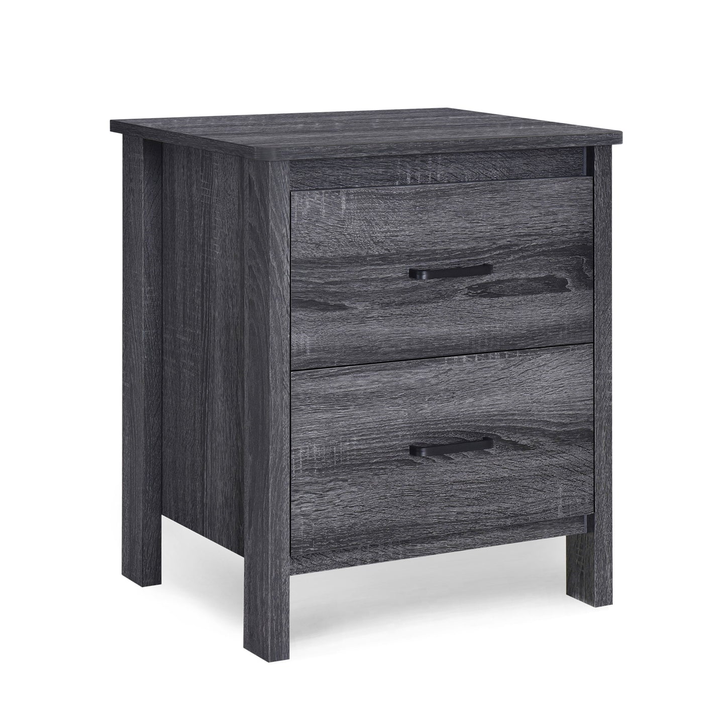 Titeca - Contemporary Wood 2 Drawer Nightstand - The Sleep Loft - Online Mattress Showroom NYC