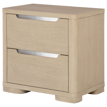 Mirador - 2 Drawer Nightstand Bedside Table - Natural - The Sleep Loft - Online Mattress Showroom NYC