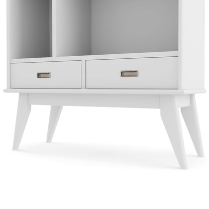 Draper - Mid Century Wide Bookcase And Storage Unit - The Sleep Loft - Online Mattress Showroom NYC