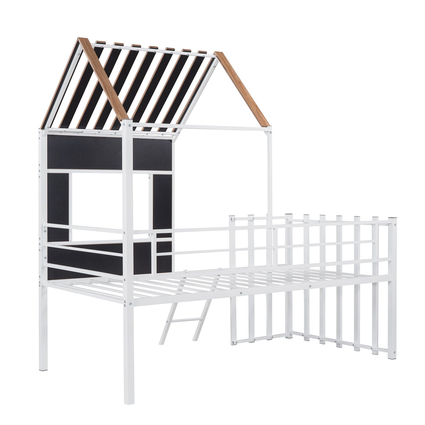 Loft Bed With Roof, Window, Guardrail, Ladder - The Sleep Loft - Online Mattress Showroom NYC