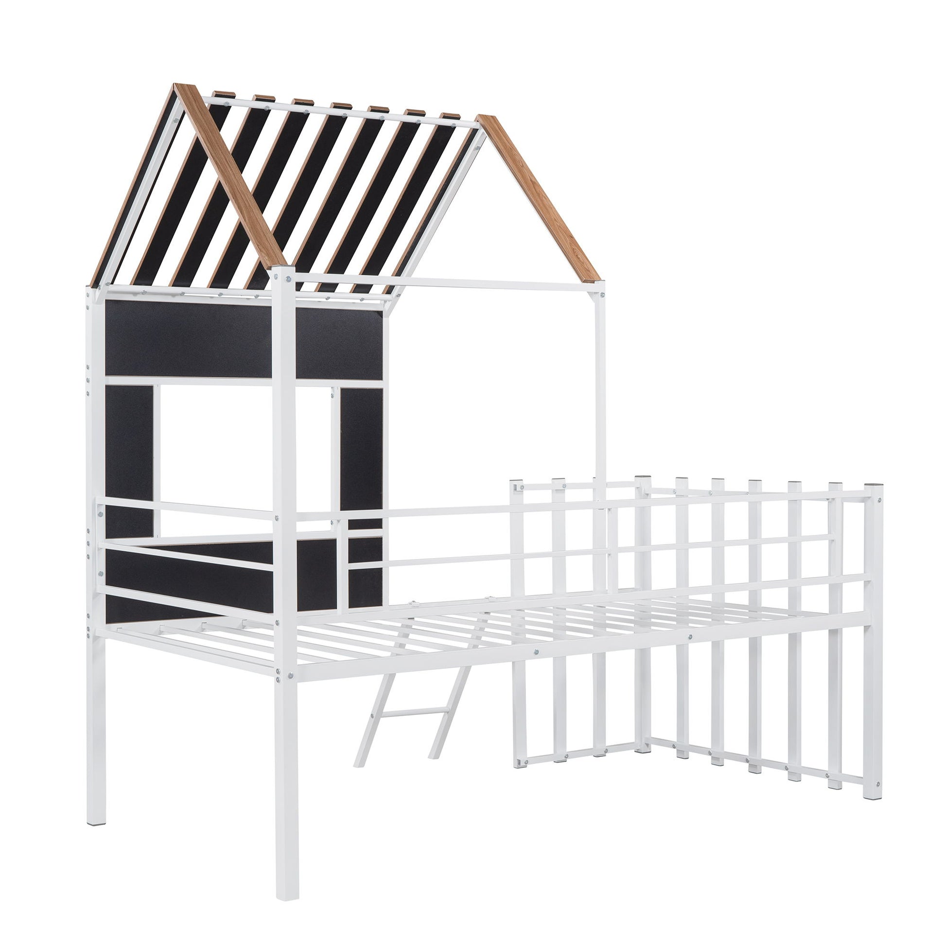 Loft Bed With Roof, Window, Guardrail, Ladder - The Sleep Loft - Online Mattress Showroom NYC