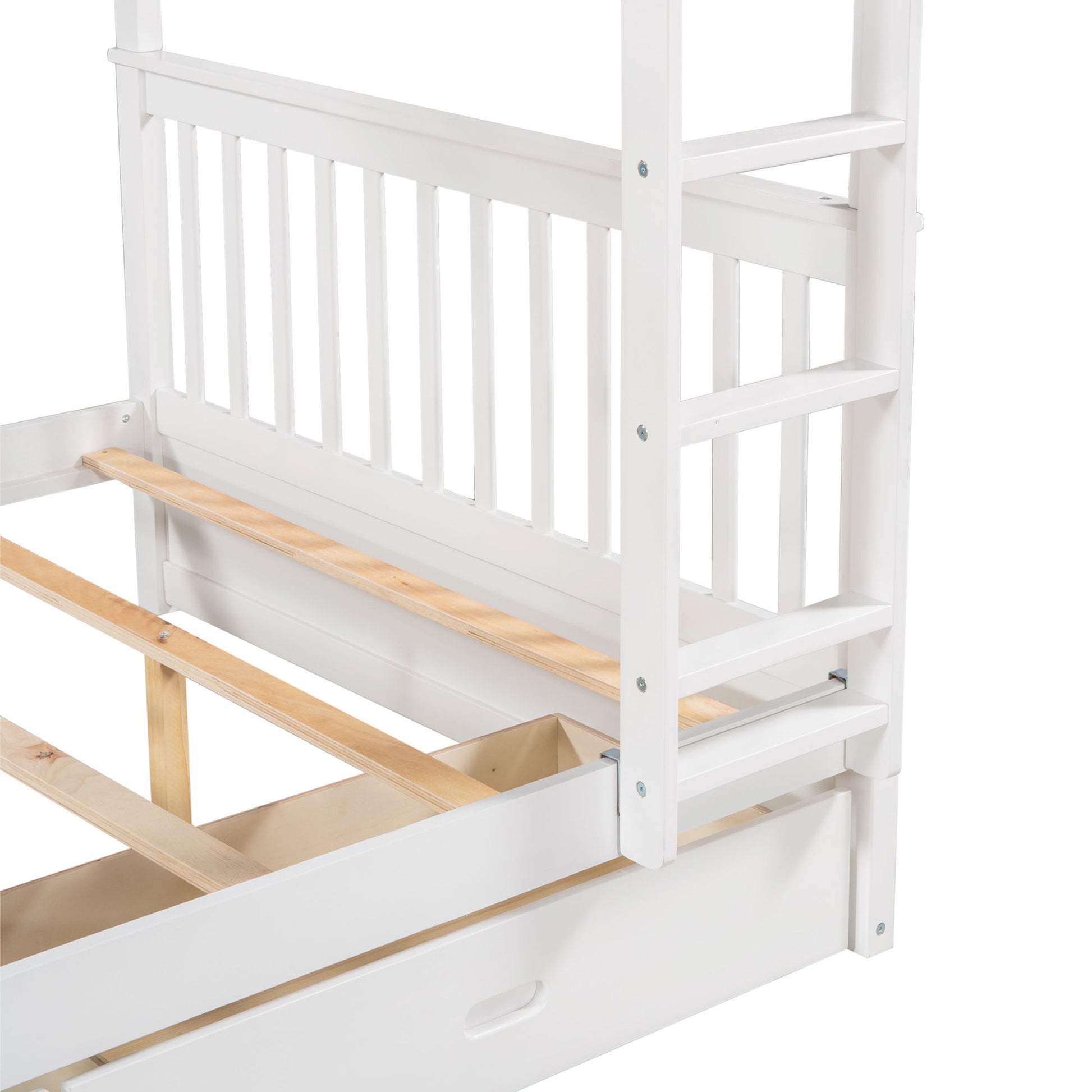 Bunk Bed With Ladders And 2 Storage Drawers - The Sleep Loft - Online Mattress Showroom NYC