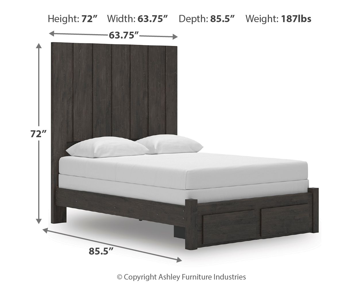 Fraluna - Panel Storage Bed - The Sleep Loft - Online Mattress Showroom NYC