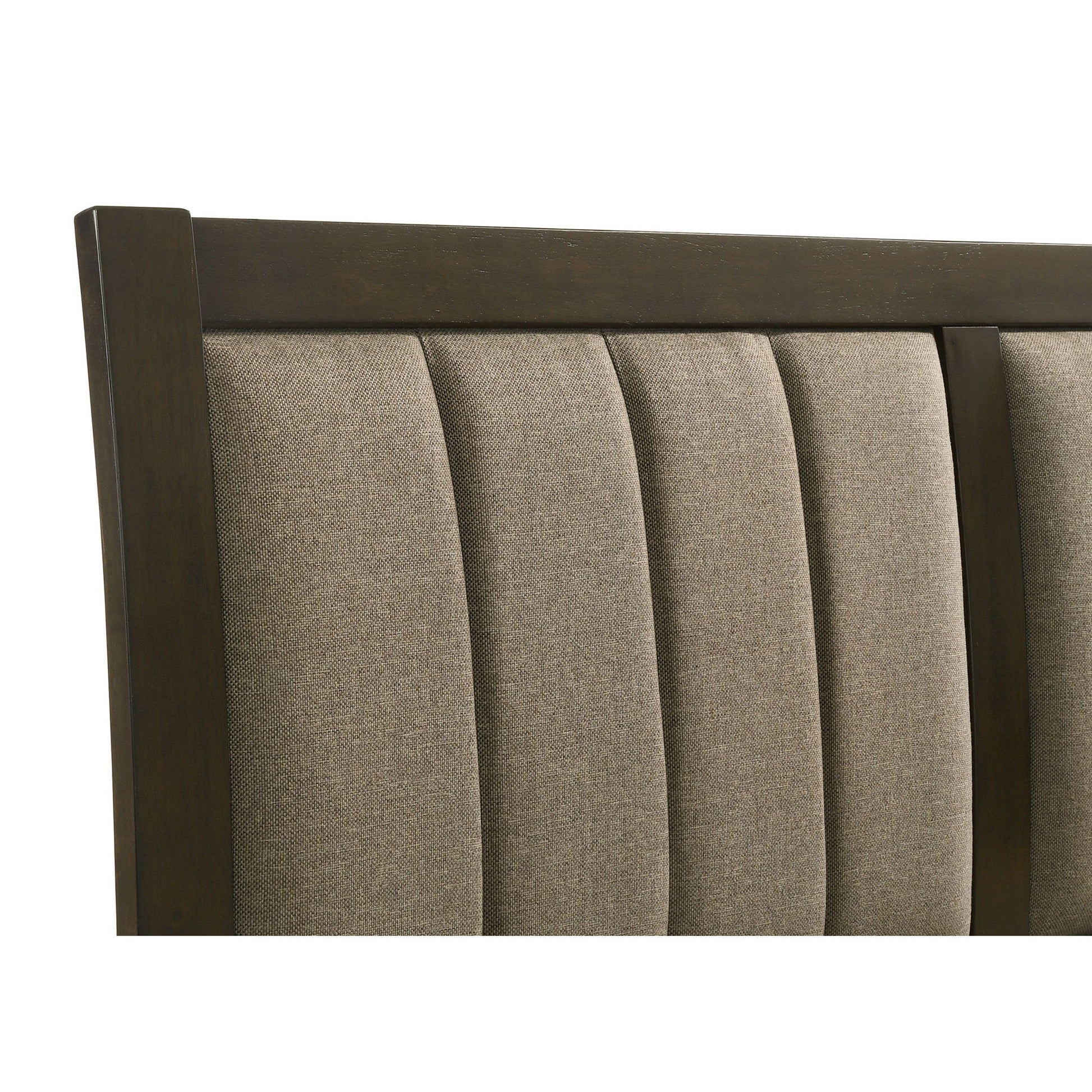 Clement - Upholstered Eastern King Bed - Dark Brown - The Sleep Loft - Online Mattress Showroom NYC