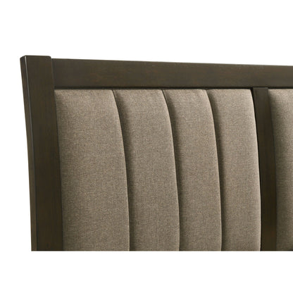 Clement - Upholstered Eastern King Bed - Dark Brown - The Sleep Loft - Online Mattress Showroom NYC