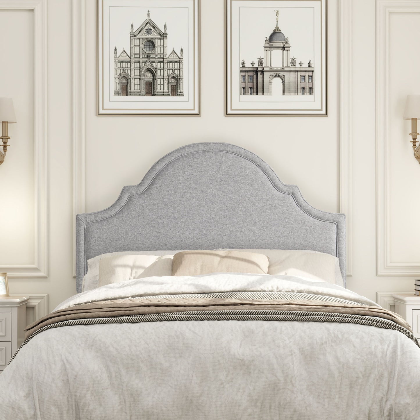Catherine - Luxurious Comfort Upholstered Headboard - The Sleep Loft - Online Mattress Showroom NYC