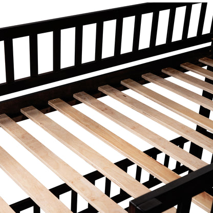 Low Bunk Bed With Slide, Fence And Ladder - The Sleep Loft - Online Mattress Showroom NYC