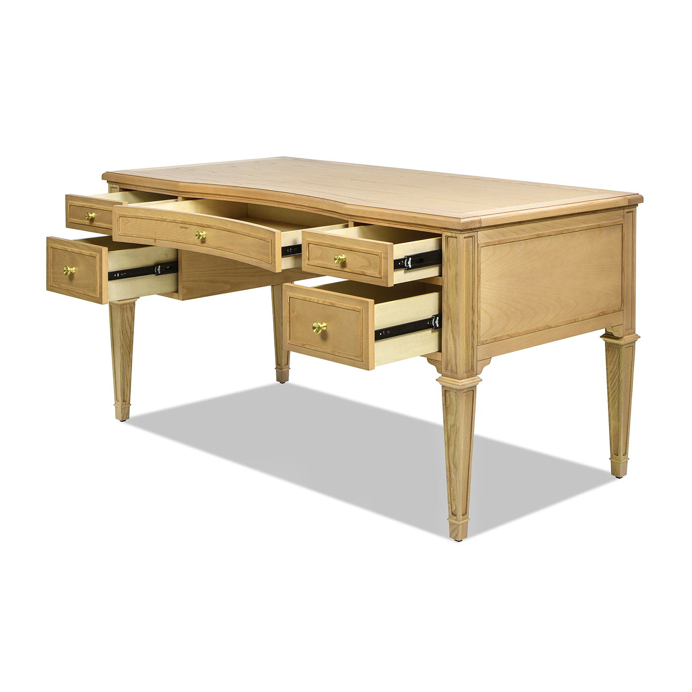 Dauphin - 5 Drawer Executive Desk - The Sleep Loft - Online Mattress Showroom NYC