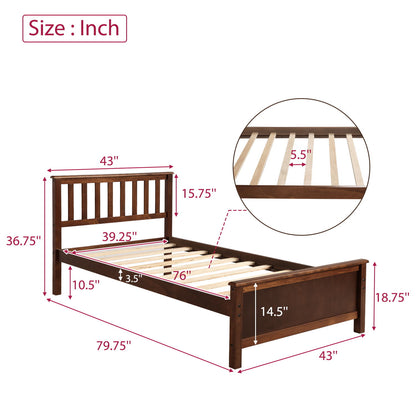 Platform Bed With Headboard, Footboard And Wood Slat Support - The Sleep Loft - Online Mattress Showroom NYC