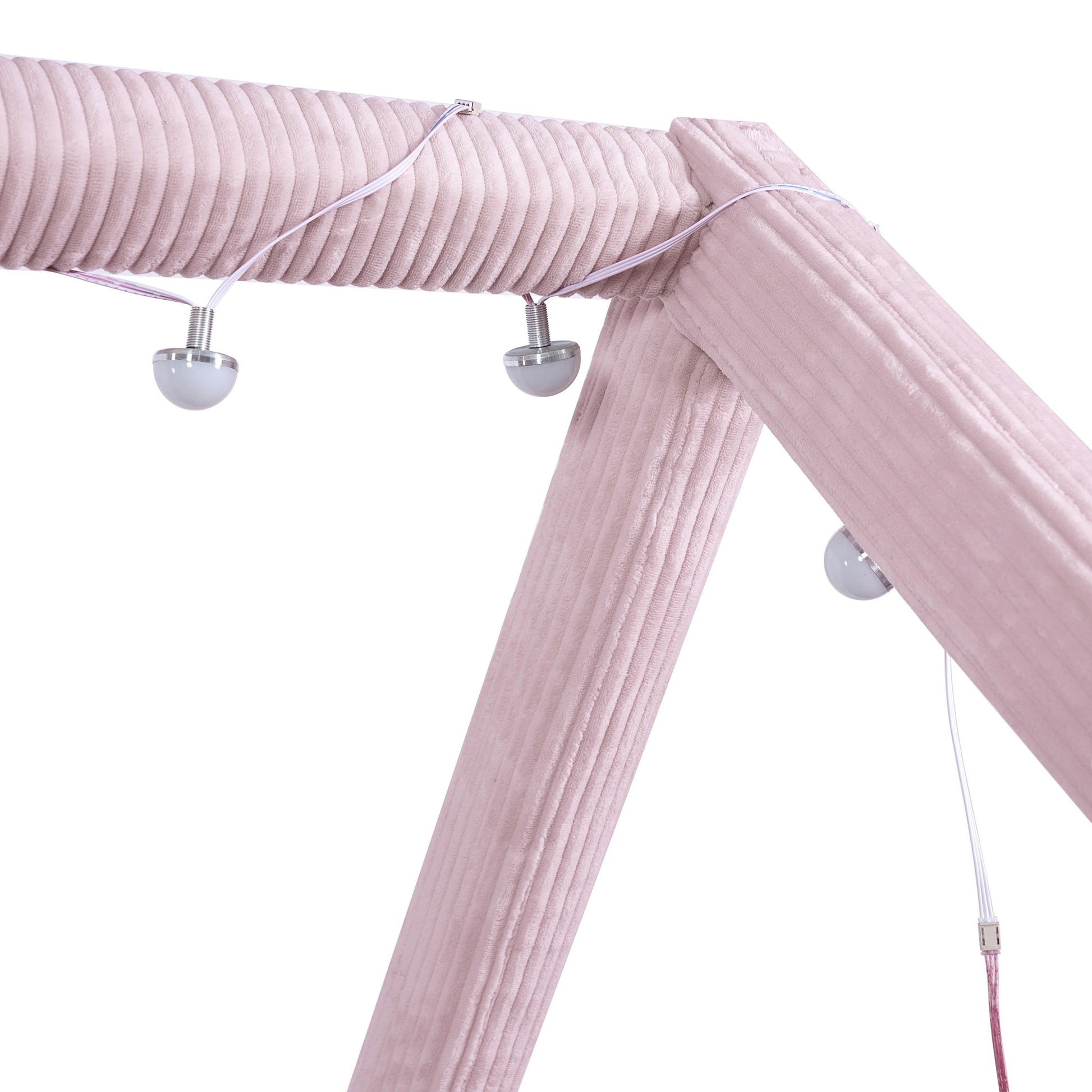 Upholstered House Style Daybed With LED Light Strips - The Sleep Loft - Online Mattress Showroom NYC