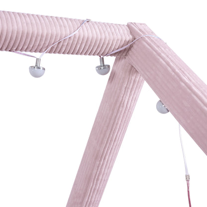 Upholstered House Style Daybed With LED Light Strips - The Sleep Loft - Online Mattress Showroom NYC