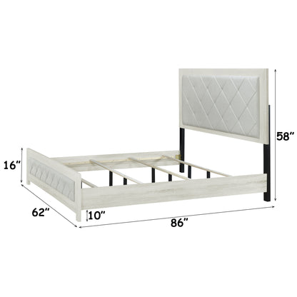 Jehoram - Lozenge Upholstered Design Bed - The Sleep Loft - Online Mattress Showroom NYC