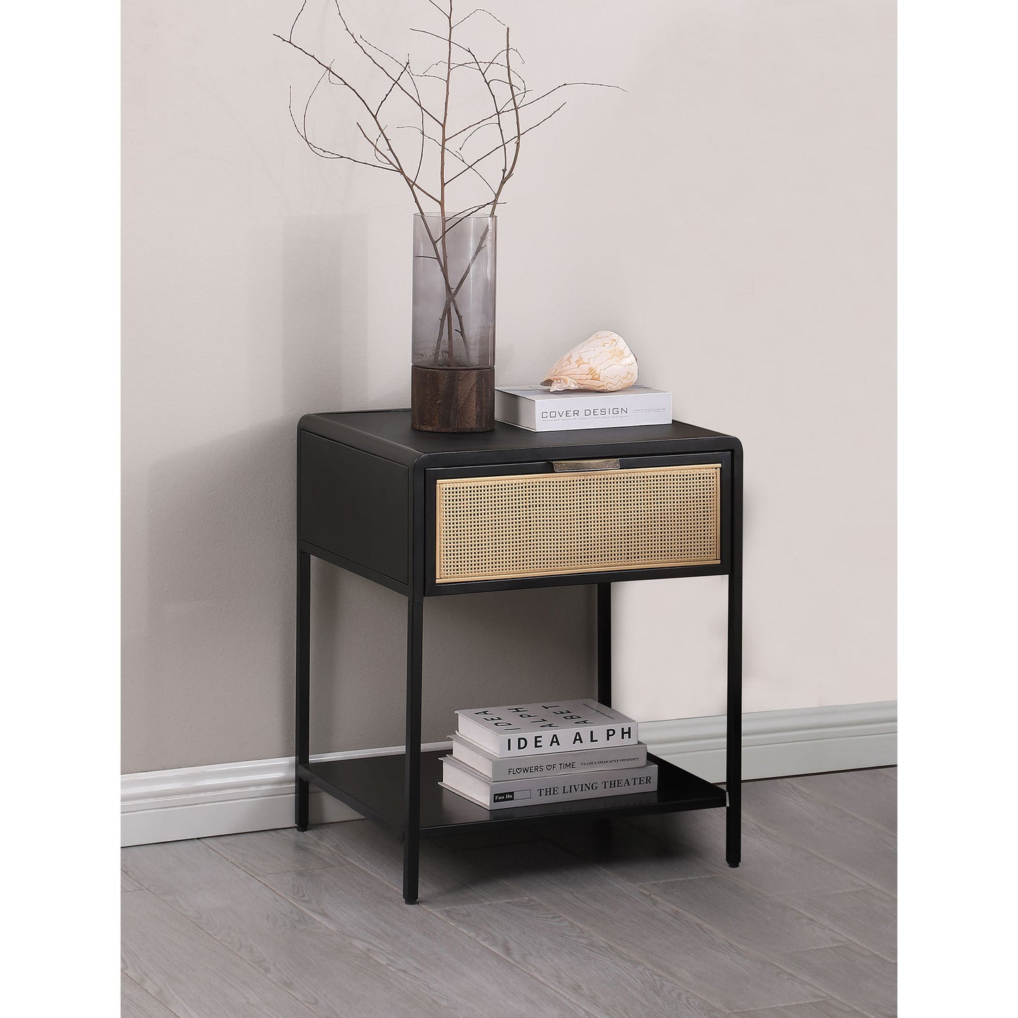 Duncan - 1 Drawer Bedside Table - The Sleep Loft - Online Mattress Showroom NYC
