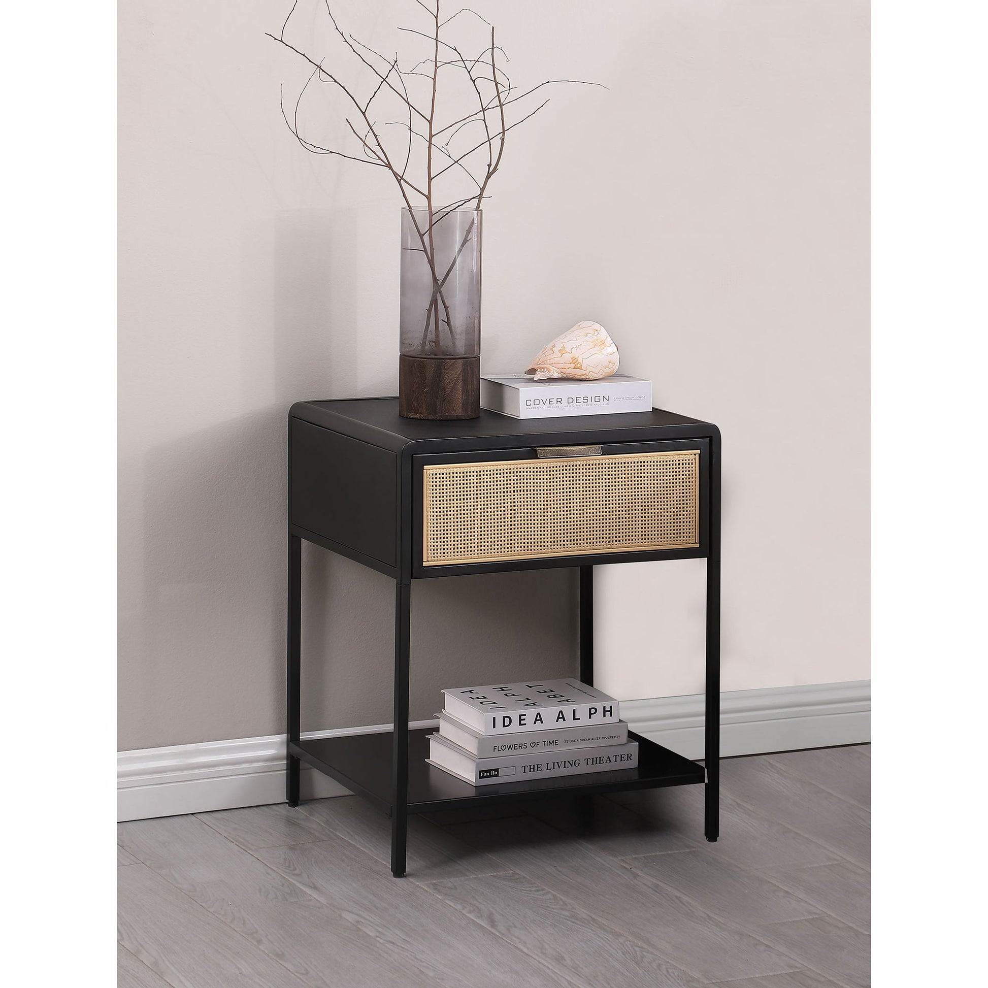 Duncan - 1 Drawer Bedside Table - The Sleep Loft - Online Mattress Showroom NYC