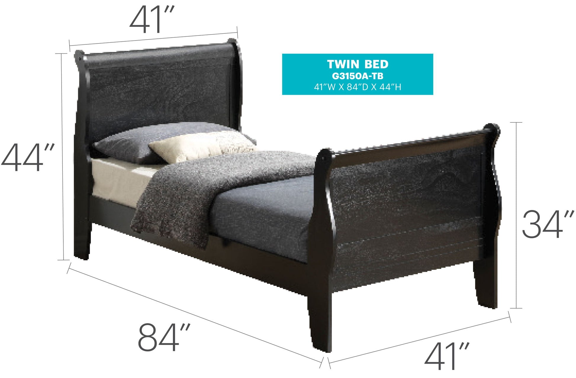 Panel Sleigh Bed - The Sleep Loft - Online Mattress Showroom NYC