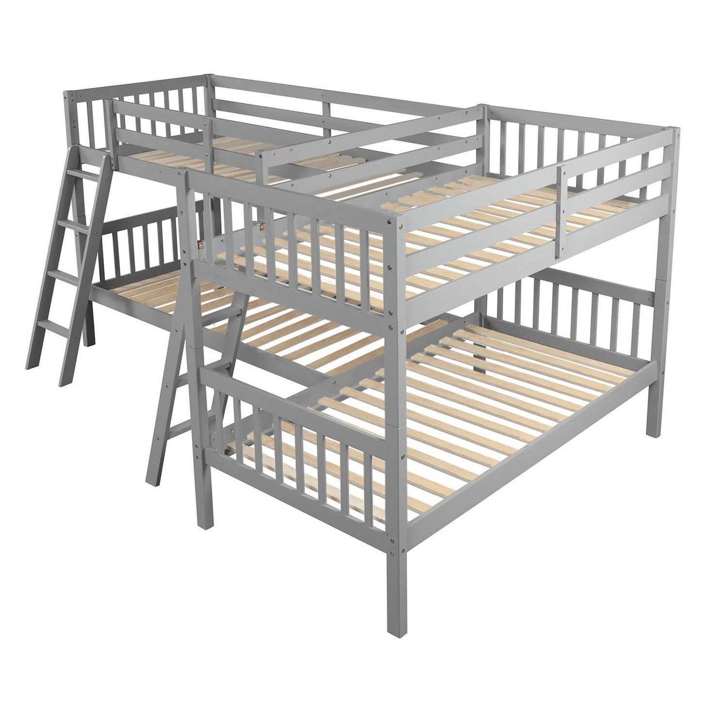 L Shaped Bunk Bed With Ladder - The Sleep Loft - Online Mattress Showroom NYC