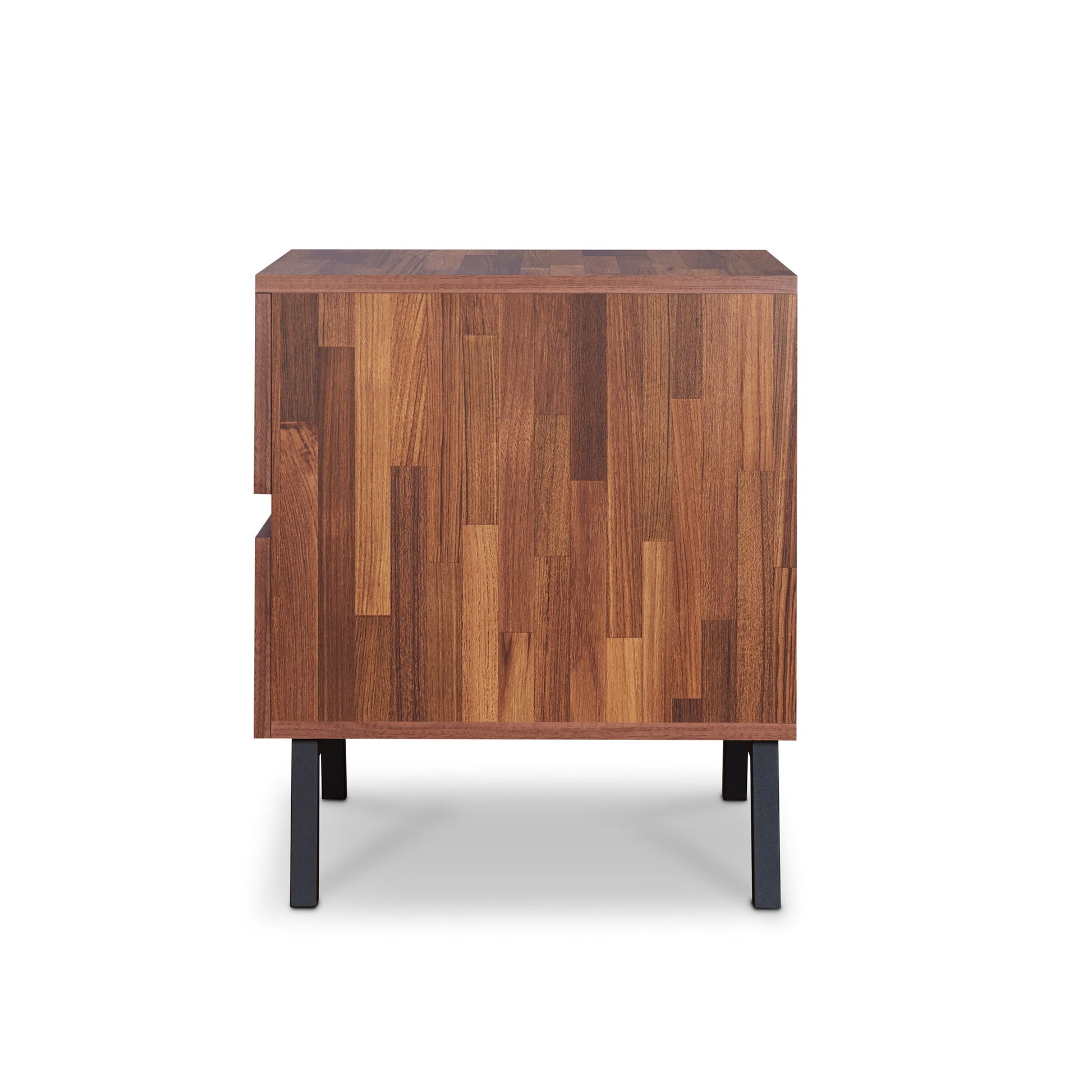 Karine - Accent Table - Black / Walnut - The Sleep Loft - Online Mattress Showroom NYC