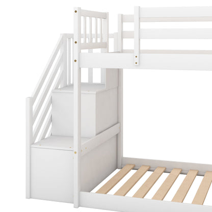 Bunk Bed With Convertible Slide And Stairway - The Sleep Loft - Online Mattress Showroom NYC