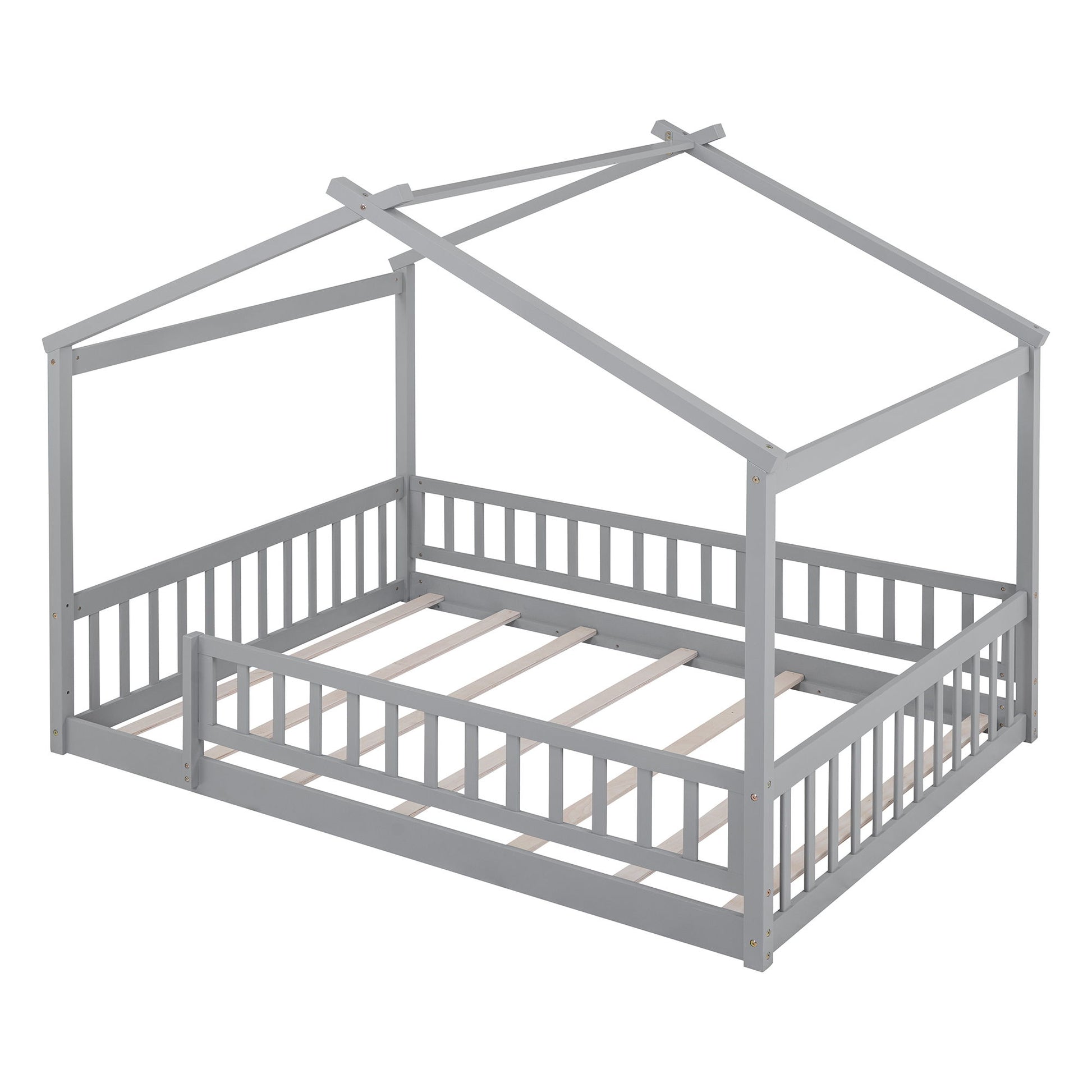Bed House Bed Frame With Fence - The Sleep Loft - Online Mattress Showroom NYC