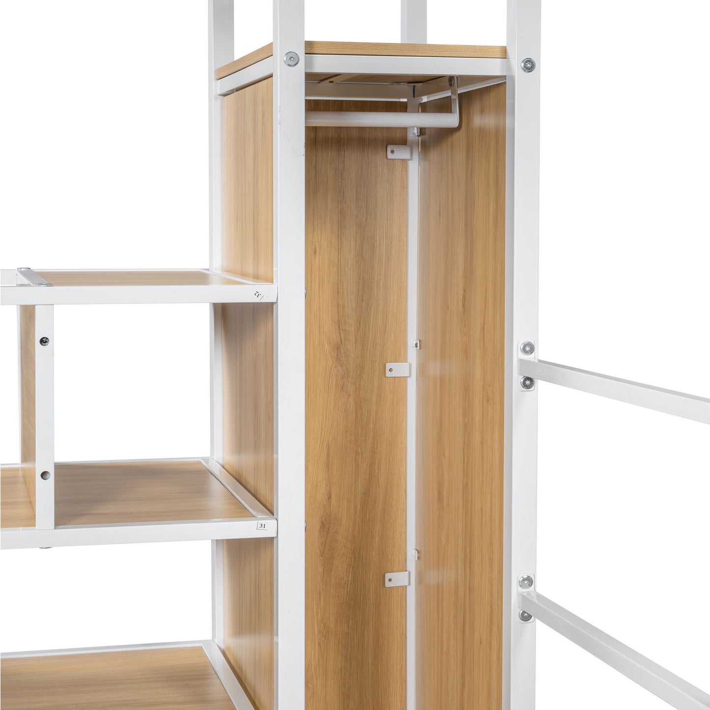 Loft Bed With Built In Work Station, Wardrobe, Storage Staircase And LED - The Sleep Loft - Online Mattress Showroom NYC