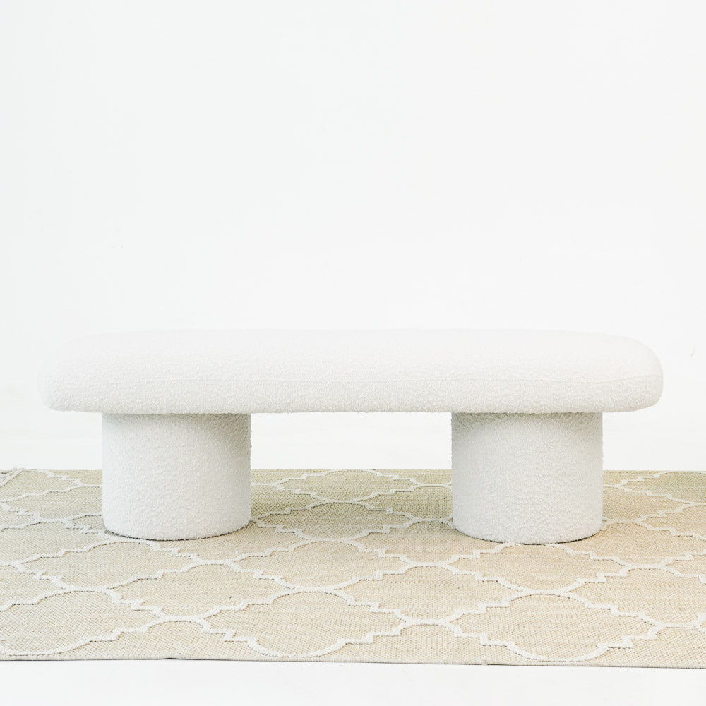 Randolph - Bench - Ivory - The Sleep Loft - Online Mattress Showroom NYC
