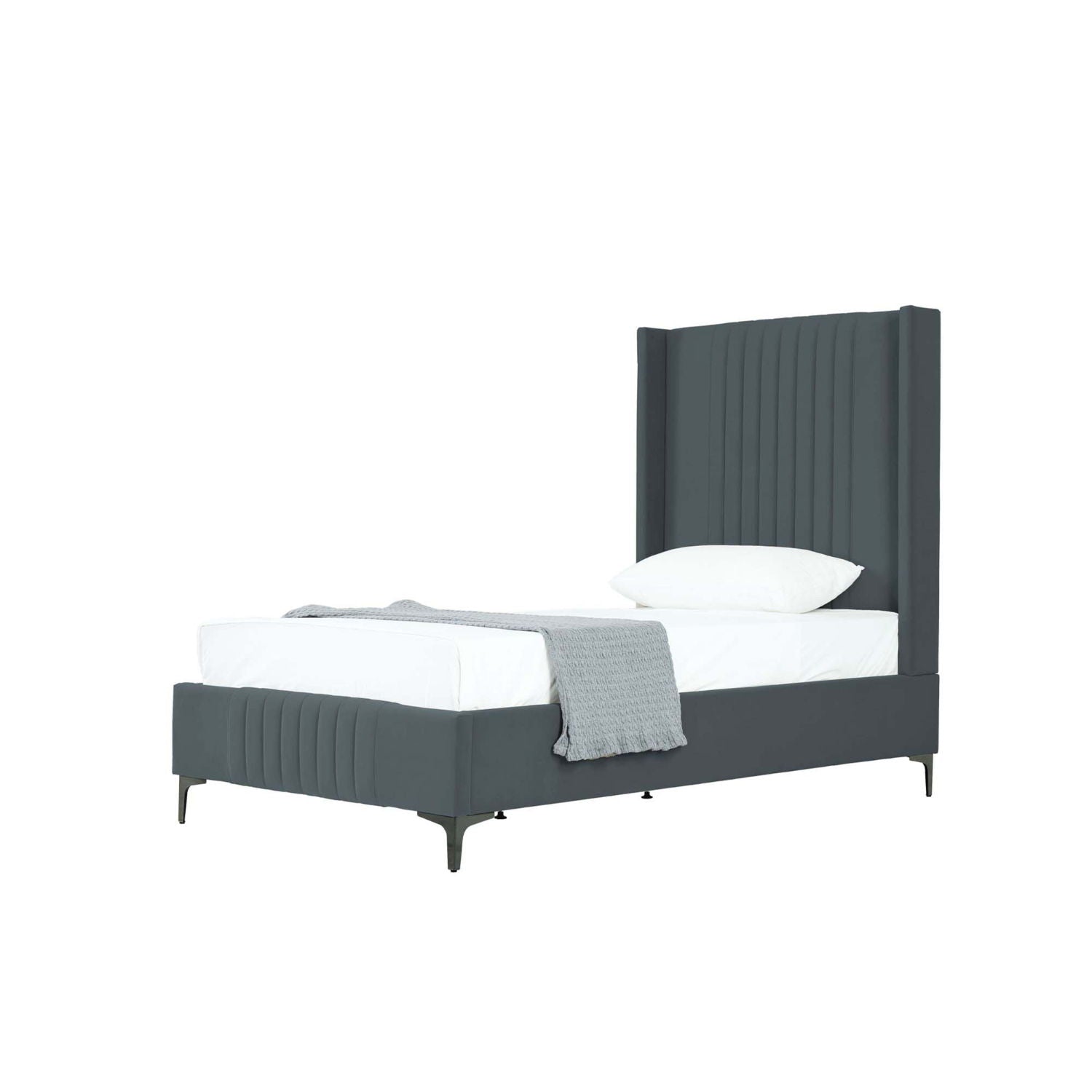 Promenade - Bed With Upholstered Headboard And Slats - The Sleep Loft - Online Mattress Showroom NYC