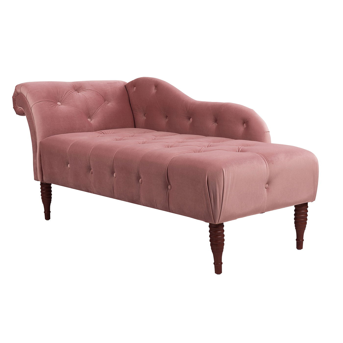 Samuel - Tufted Roll Arm Chaise Lounge - The Sleep Loft - Online Mattress Showroom NYC