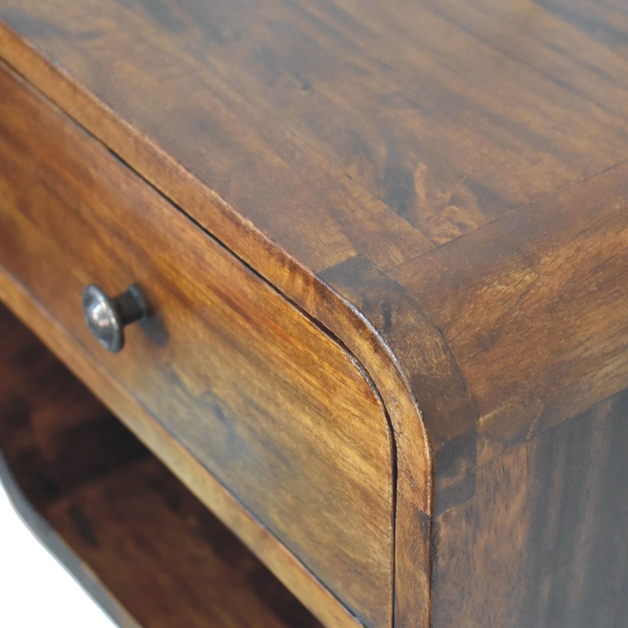 Curve Upper Slot Floating Nightstand - The Sleep Loft - Online Mattress Showroom NYC