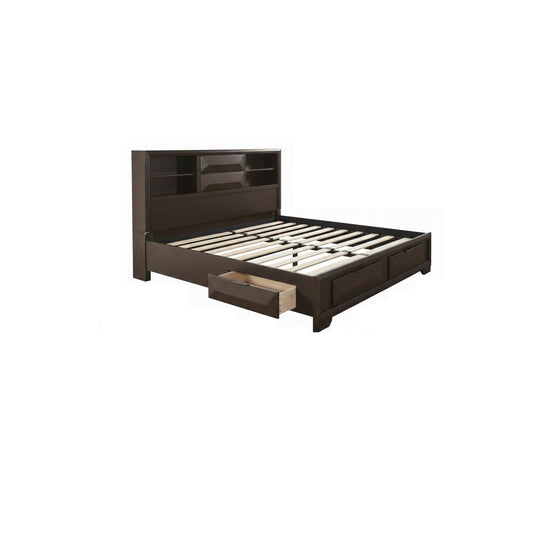 Contemporary Style Bed With Bookcase Headboard And Footboard Storage - The Sleep Loft - Online Mattress Showroom NYC