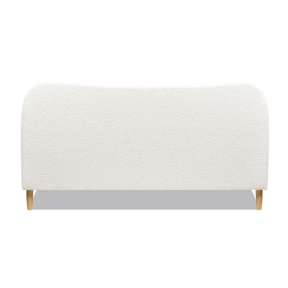 Roman - Curved Headboard Upholstered Platform Bed - The Sleep Loft - Online Mattress Showroom NYC