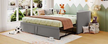 Twin Size Upholstered Daybed With Pop Up Trundle - The Sleep Loft - Online Mattress Showroom NYC