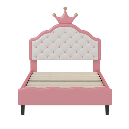 Lovely Crown Fantasy Princess Bed With Tufted Headboard - The Sleep Loft - Online Mattress Showroom NYC