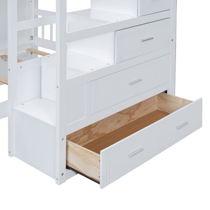 Bunk Bed With Wardrobe, Drawers - The Sleep Loft - Online Mattress Showroom NYC