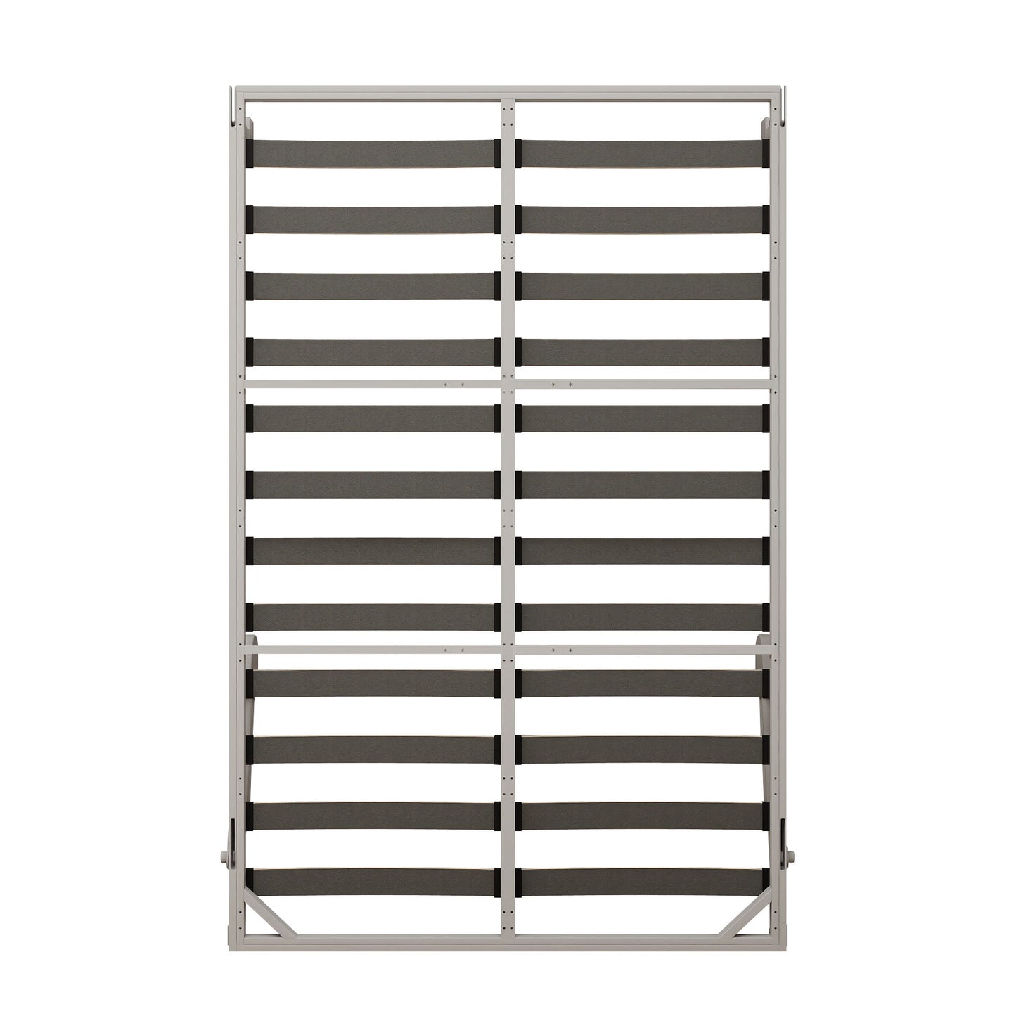 Queen Size Vertical Murphy Wall Cabinet Folding Bed With Automatic Legs - Gray - The Sleep Loft - Online Mattress Showroom NYC